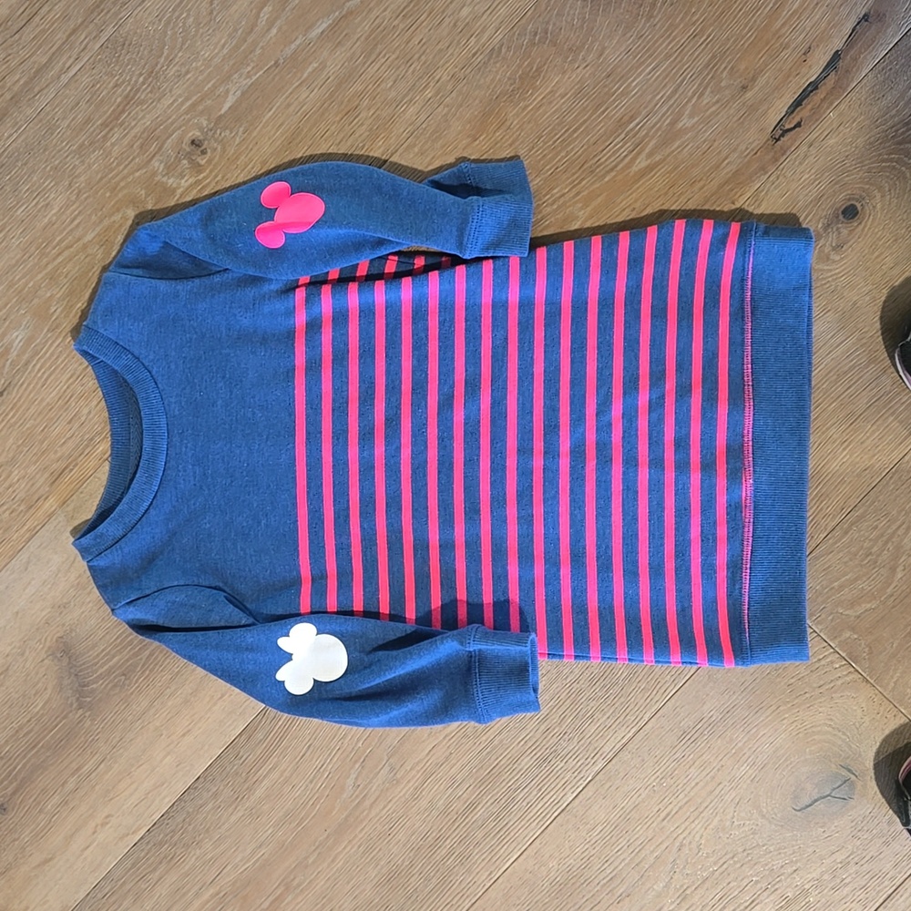 Gap x Disney Girls sz 3 Minnie Mickey Mouse Striped Sweater Dress